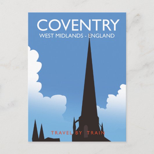 Conventry West Midlands England Travel poster ポストカード (正面)