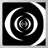 Converged Opposing Logarithmic Spirals Var 3 ポスター (正面)