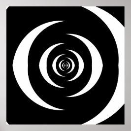 Converged Opposing Logarithmic Spirals Var 3 ポスター