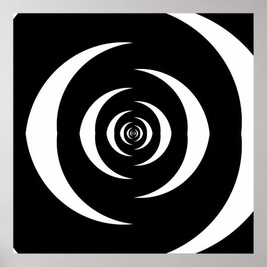 Converged Opposing Logarithmic Spirals Var 3 ポスター (正面)