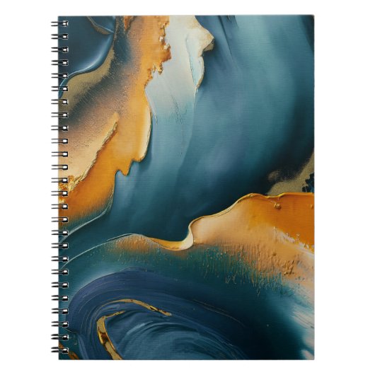 Convergence – Abstract Fields Of Motion And Gold ノートブック (正面)
