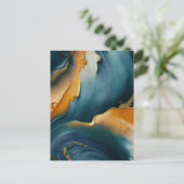 Convergence – Abstract Fields Of Motion And Gold ポストカード (スタンド正面)