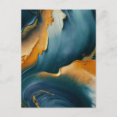 Convergence – Abstract Fields Of Motion And Gold ポストカード (正面)