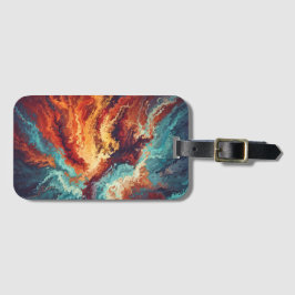 Convergence - Abstract Vibrant Art ラゲッジタグ