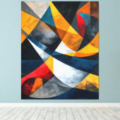 Converging Arcs of Quiet Momentum キャンバスプリント (インサイチュ (ウッドフロア))