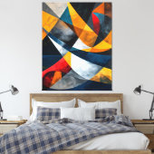 Converging Arcs of Quiet Momentum キャンバスプリント (インサイチュ (寝室))