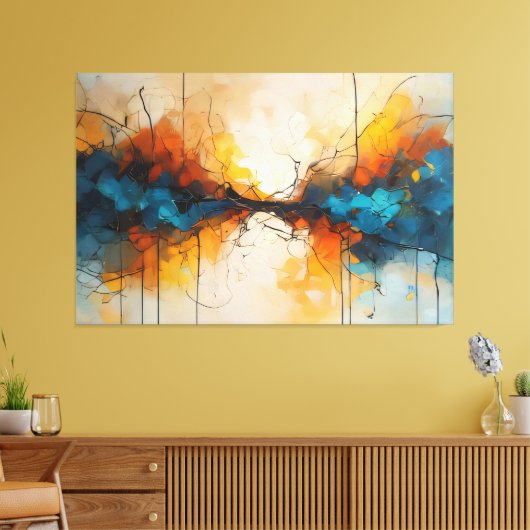 Converging Flows キャンバスプリント (インサイチュ (リビング))