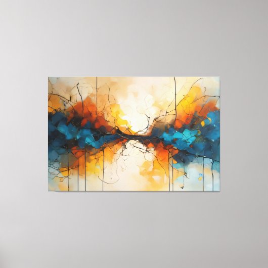 Converging Flows キャンバスプリント (正面)