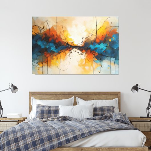 Converging Flows キャンバスプリント (インサイチュ (寝室))