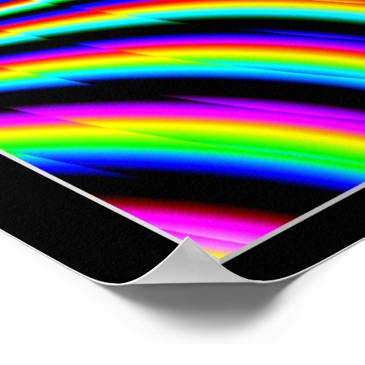 Converging Vibrating Colors ポスター (角)