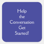 Conversation スクエアシール (正面)