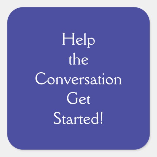 Conversation スクエアシール (正面)