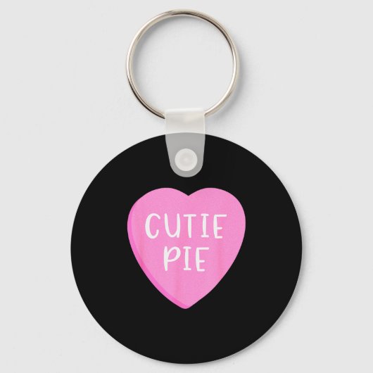 Conversation Candy Heart Cutie Pie Valentines Day  キーホルダー (正面)