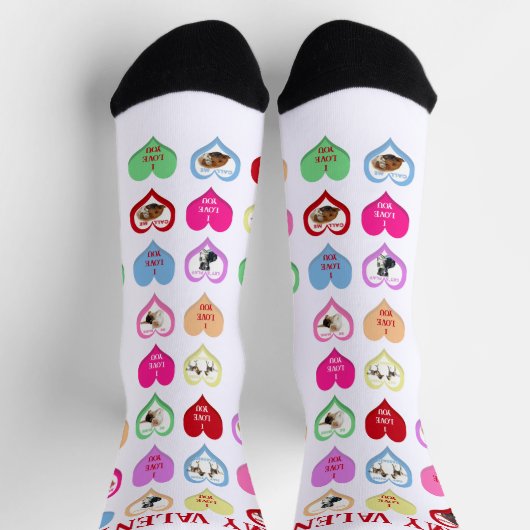 Conversation Critters Hearts Crew Socks ソックス (上部)