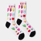 Conversation Critters Hearts Crew Socks ソックス (右)