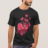 Conversation Heart Truck Valentines Day 5th Grade  Tシャツ (正面)