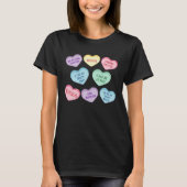 Conversation Hearts Respiratory Therapist Valentin Tシャツ (正面)