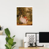 Conversation in a Park、アーティストのポートレート、 ポスター (ホームオフィス)