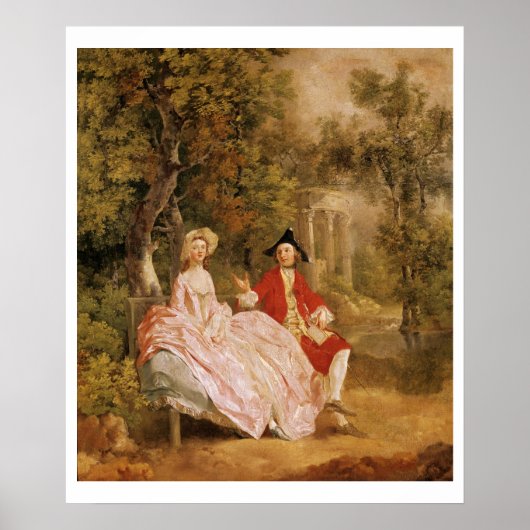 Conversation in a Park、アーティストのポートレート、 ポスター (正面)