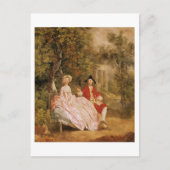 Conversation in a Park、アーティストのポートレート、 ポストカード (正面)