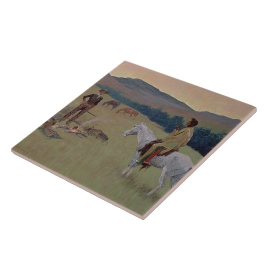 Conversation、or Dubious Company (canvaの油 タイル (側面)