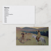 Conversation、or Dubious Company (canvaの油 名刺 (正面/裏面)