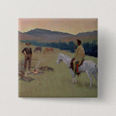 Conversation、or Dubious Company (canvaの油 缶バッジ (正面)