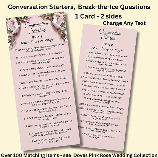 Conversation Starters - Break The Ice Questions  メニュー