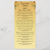 Conversation Starters - Break The Ice Questions  メニュー (裏面)