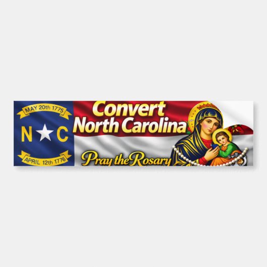 Convert North Carolina Bumper Sticker バンパーステッカー (正面)