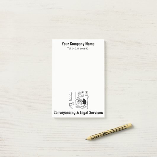 Converying Services Cartoon Notes ポストイット (デスク上)