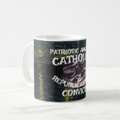 CONVICTS EVANGELICAL CHRISTIANS DHS CBP JESUS WEPT コーヒーマグカップ (正面左)