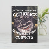 CONVICTS EVANGELICAL CHRISTIANS DHS CBP JESUS WEPT 招待状 (スタンド正面)