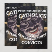 CONVICTS EVANGELICAL CHRISTIANS DHS CBP JESUS WEPT 招待状 (正面/裏面)