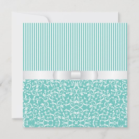 Convite Azul Tiffany 招待状 (裏面)