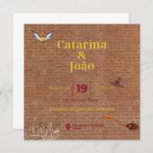Convite Casamento Tema Harry Potter 招待状 (正面/裏面)