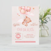 Convite Chá de Bebê da Ursinha Alice 招待状 (スタンド正面)