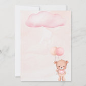 Convite Chá de Bebê da Ursinha Alice 招待状 (裏面)