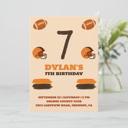 Convite de aniversário Futebol 招待状 (スタンド正面)