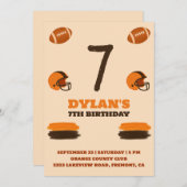 Convite de aniversário Futebol 招待状 (正面/裏面)