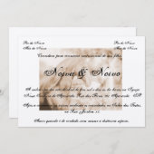 Convite de casamento country, cavalo, horses 招待状 (正面/裏面)