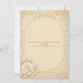 Convite de Casamento Moderno Floral 招待状 (裏面)