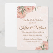 Convite de Noivado 招待状 (正面/裏面)