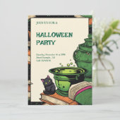 Convite Festa Halloween Caldeirão e Gato Preto 招待状 (スタンド正面)