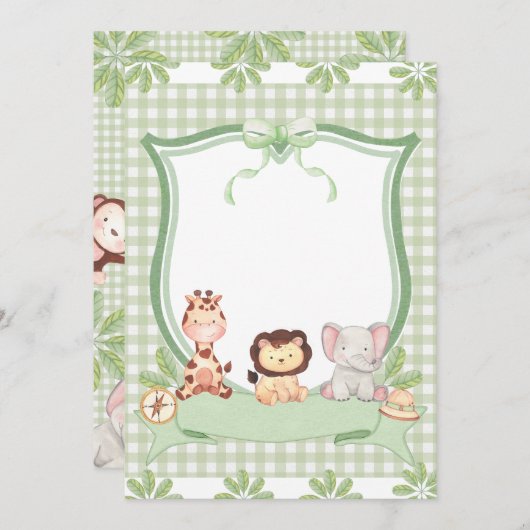 Convite personalizável brasão  招待状 (正面/裏面)