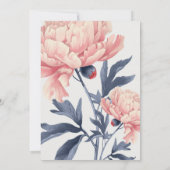 Convites de casamento elegante, floral 招待状 (裏面)