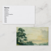 Conwayの城1789年(w/c紙で) 名刺 (正面/裏面)