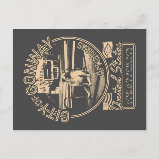 CONWAY ARKANSAS – コンウェイヴィンテージ ポストカード (正面)