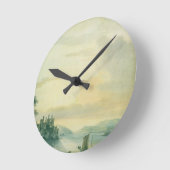 Conway Castle, 1789 (紙付き) ラウンド壁時計 (傾斜)