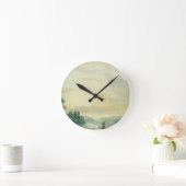 Conway Castle, 1789 (紙付き) ラウンド壁時計 (ホーム)